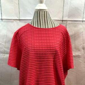 Calvin Klein Plus Size Illusion-Stripe T-Shirt